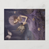 Lila Whispers Garden, Decoupage Postkarte (Vorderseite)