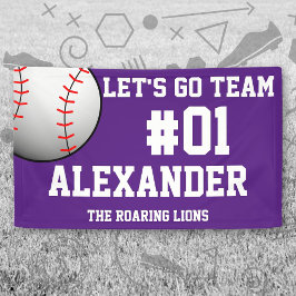 Lila-White-Baseball-Teamgeist Banner