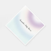 Lila White Blue Gefärbte Krawatte Serviette (Ecke)