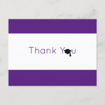 Lila White Bold Abschluss Vielen Dank