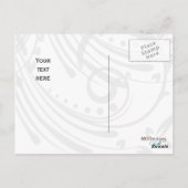 Lila-White-Chic-Business-Dankeschön-Karten Postkarte (Rückseite)