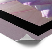 Lila-White-Dahlia-Blume Poster (Ecke)