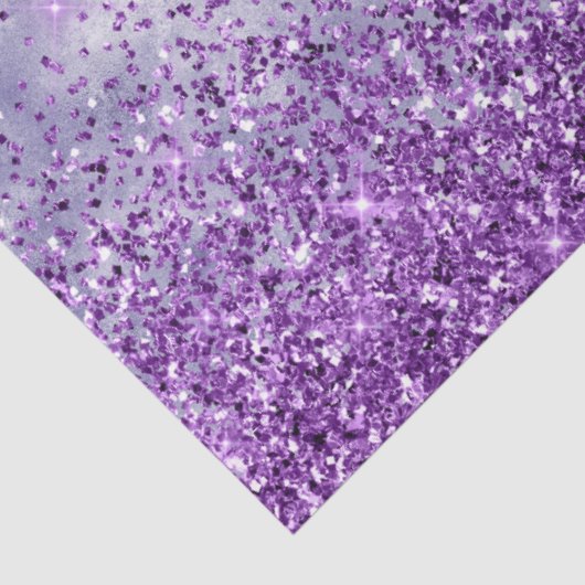 Lila White Glitz Glitzer Seidenpapier (Ausschnitt)