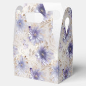 Lila White-Gold-Blume Geschenkschachtel (Geöffnet)