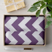 Lila White Zigzag Seidenpapier (Geschenk)