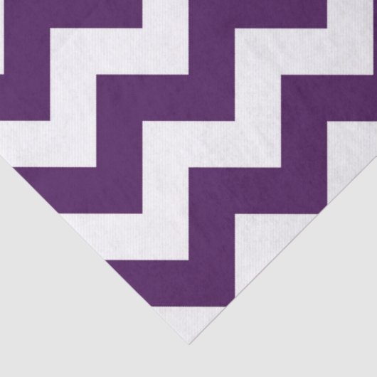 Lila White Zigzag Seidenpapier (Detail)