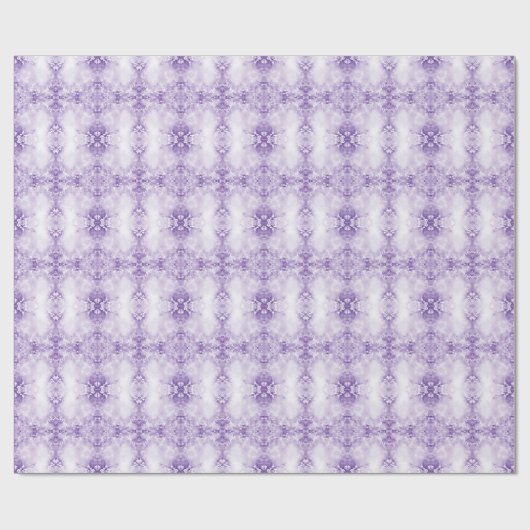 Lila Whitepaper über Blume Geschenkpapier (Flach)
