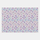 Lila Whitepaper über die zeitgenössische Kunst Geschenkpapier Set (Vorderseite)