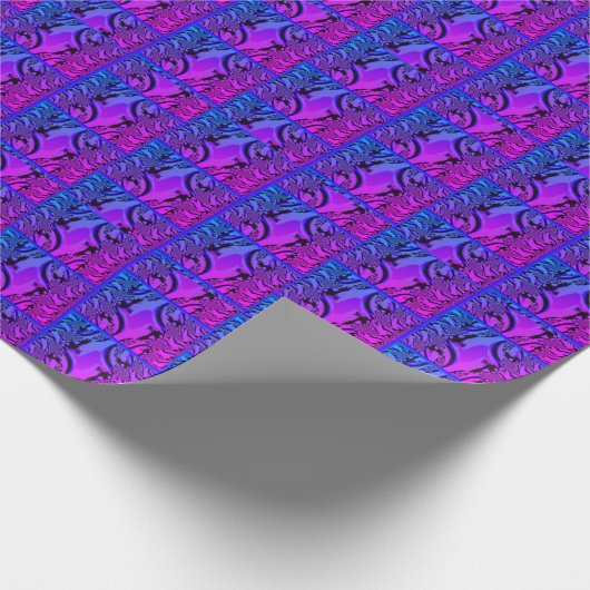 Lila Whitepaper zum  Wrapping Geschenkpapier (Ecke)