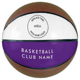 Lila Whitewood-Logo für Basketball-Clubnamen Basketball
