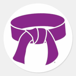 Lila widerliche Gurtaufkleber der Runder Aufkleber