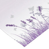 Lila Wiese und Schmetterlinge Kurzer Tischläufer (Ecke)