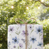 Lila Wiesenblumenwiese Geschenkpapier