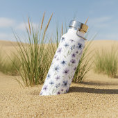 Lila Wiesenblumenwiese Trinkflasche