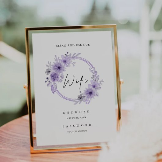 Lila WiFi-Code, Einladung zur WiFi-Verbindung