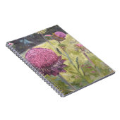 Lila Wild Blume Notebook Notizblock (Rechte Seite)