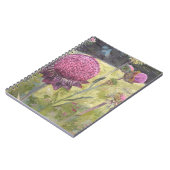 Lila Wild Blume Notebook Notizblock (Linke Seite)
