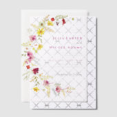 Lila Wild-Orchid-Blume Foto Hochzeit Pergament Einladungen (Versetzt (Einladung))