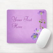 Lila Wildblume auf Lila Mousepad (Mit Mouse)