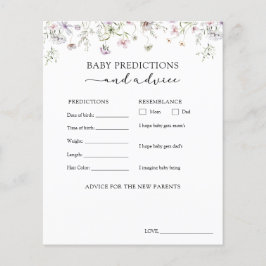 Lila Wildblume Babyberatung und -vorhersagen