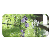 Lila Wildblume Bibel Verse Telefonzelle Case-Mate iPhone Hülle (Rückseite (Horizontal))