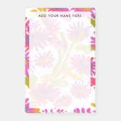 Lila Wildblume Blossom Office Post-it Klebezettel (Vorderseite)