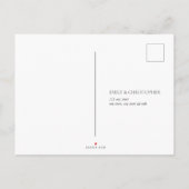 Lila Wildblume Blumenwasser Hochzeit RSVP Einladungspostkarte (Rückseite)