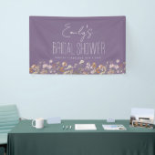 Lila Wildblume Boho Brautparty Banner (Messeveranstaltung)