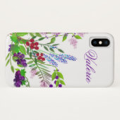 Lila Wildblume Bouquet iPhone/iPad Gehäuse Case-Mate iPhone Hülle (Rückseite (Horizontal))