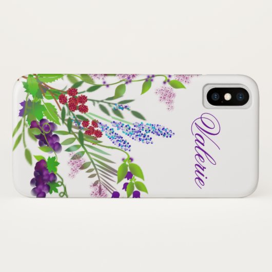 Lila Wildblume Bouquet iPhone/iPad Gehäuse Case-Mate iPhone Hülle (Rückseite (Horizontal))