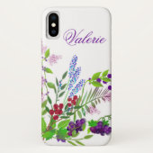 Lila Wildblume Bouquet iPhone/iPad Gehäuse Case-Mate iPhone Hülle (Rückseite)