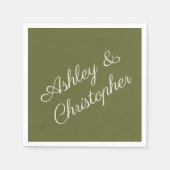 Lila Wildblume Cocktail Party Serviette (Vorderseite)