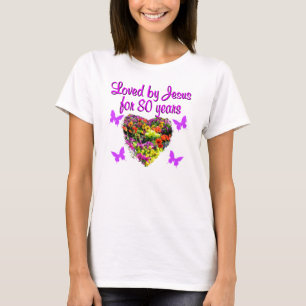 LILA WILDBLUME, DIE JESUS 80 JAHRE LIEBT T-Shirt