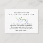 Lila Wildblume Erstellen Sie Ihre eigene Leerstell Begleitkarte (Vorderseite)