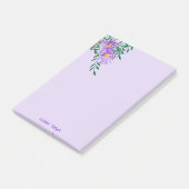 Lila Wildblume-Fotografie-Ecken-Grenze Post-it Klebezettel (angewinkelt)