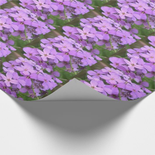 Lila Wildblume Geschenkpapier (Ecke)