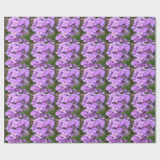 Lila Wildblume Geschenkpapier (Flach)