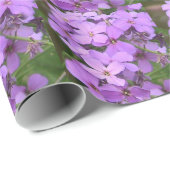 Lila Wildblume Geschenkpapier (Rolleneckpunkt)