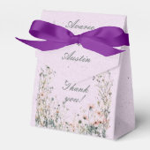 Lila Wildblume Geschenkschachtel (Vorderseite)