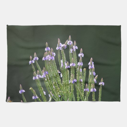 Lila Wildblume Handtuch (Horizontal)