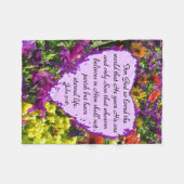 LILA WILDBLUME JOHN 3:16 FLEECEDECKE (Vorderseite (Horizontal))