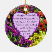 LILA WILDBLUME JOHN 3:16 KERAMIKORNAMENT (Hinten)