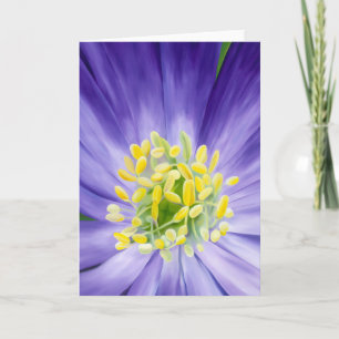 Lila Wildblume Karte