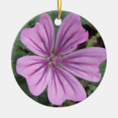 Lila Wildblume Keramikornament (Vorne)