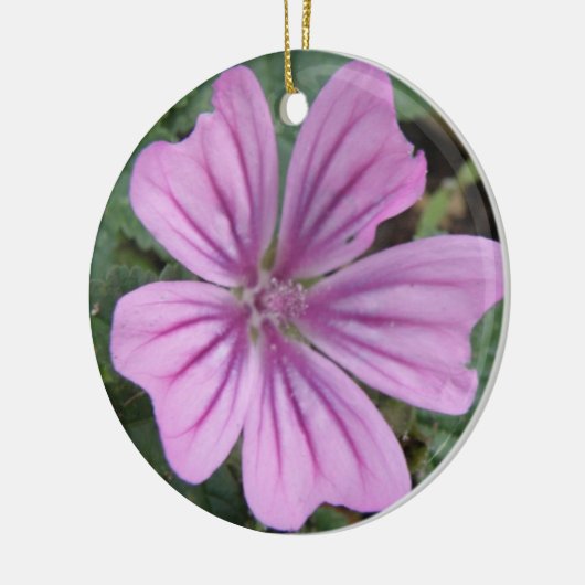 Lila Wildblume Keramikornament (Links)