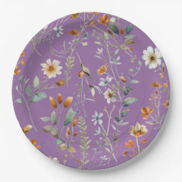 Lila Wildblume moderne Teller