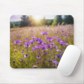 Lila Wildblume Mousepad (Mit Mouse)