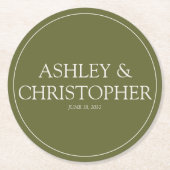 Lila Wildblume Runder Pappuntersetzer (Vorderseite)