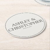 Lila Wildblume Runder Pappuntersetzer (Angewinkelt)