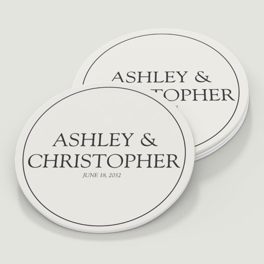 Lila Wildblume Runder Pappuntersetzer